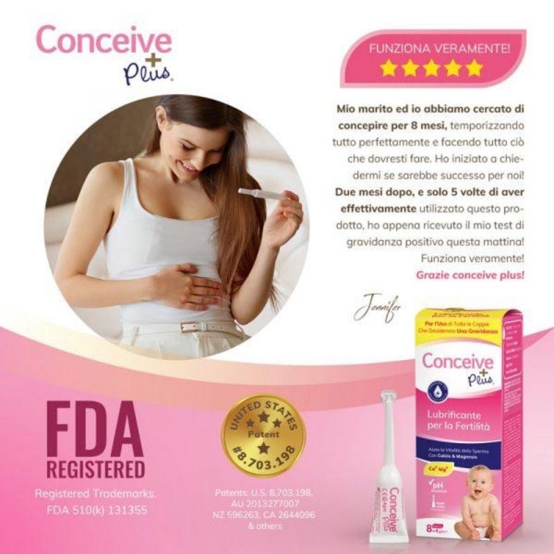 Conceive Plus Fertility Lubricant 8x4g (Applicators) (IT)