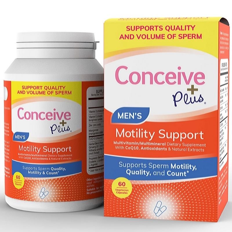 Motility Booster - Male Fertility Support 60 + Sperm Motility Supplement 60 Caps