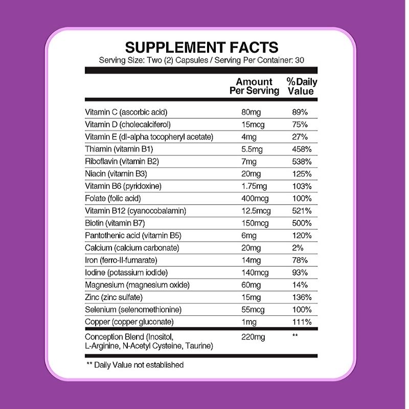 Conceive Plus Womens Fertility Support 60 Caps (6 units)