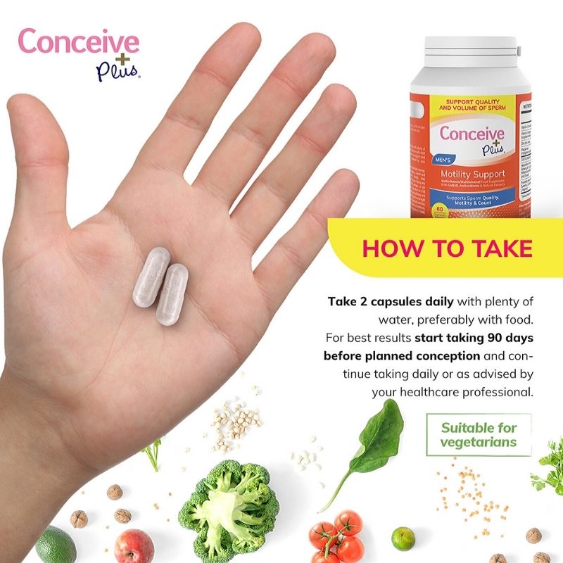 Conceive Plus Men's Motility Support 60 caps (UK) (CTN 24)