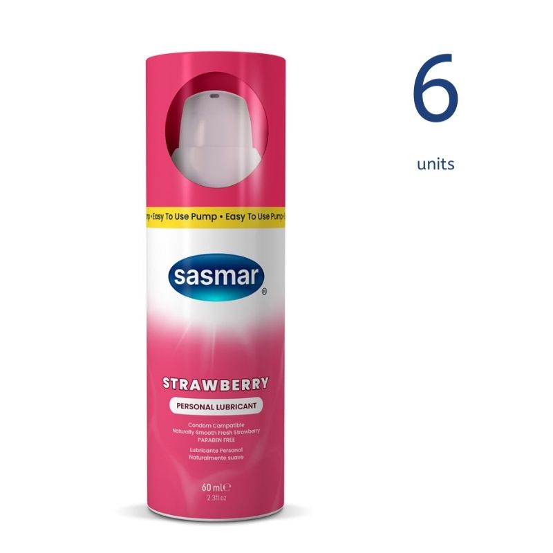 Strawberry Personal Lubricant 60ml/2.3oz Pump (6 Units)