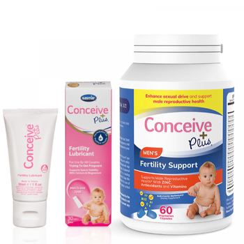[CMB87941] Conceive Plus Men's Fertility Support 60 Caps + 30ml Lubricant (GB)